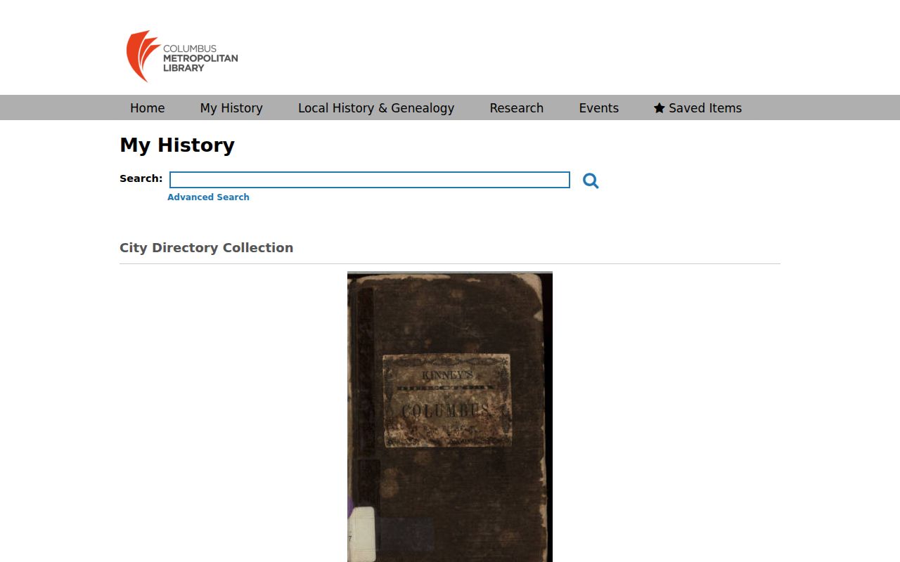 Clinton Township city directory digitized collection at Columbus Metropolitan Library