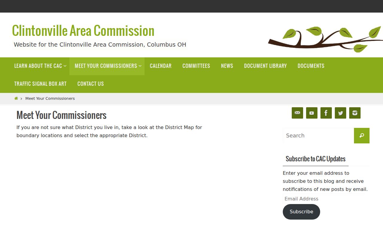 Clinton Township neighbors area commission contacts