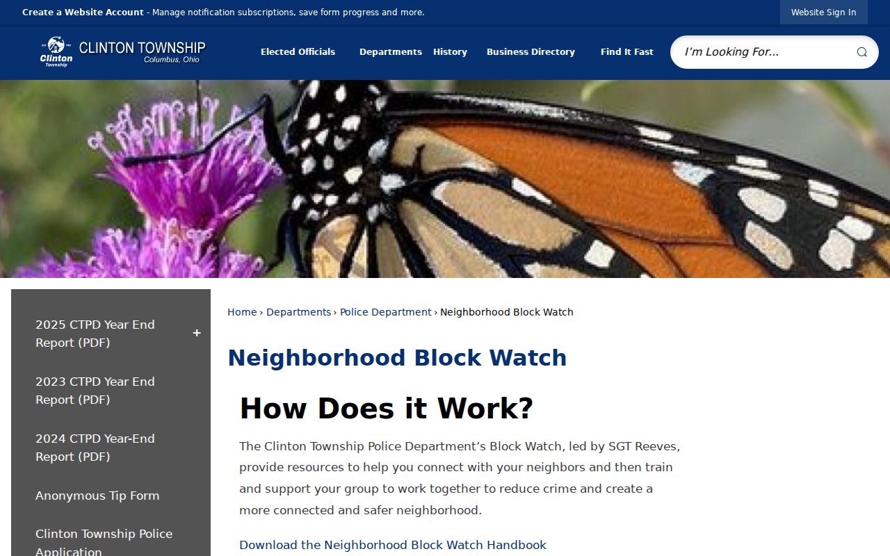 Clinton Township neighbors Block Watch community resource