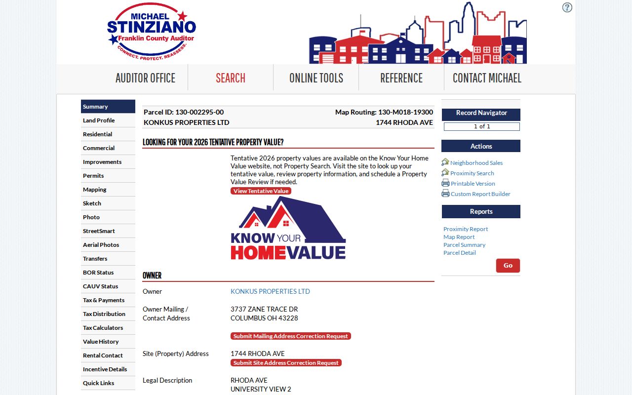 Clinton Township ZIP code directory west parcel evidence